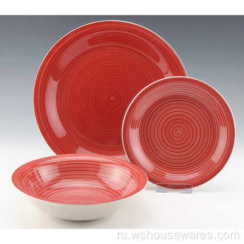 24pcs Новый стиль ручной набор фарфоровых наборов посуды